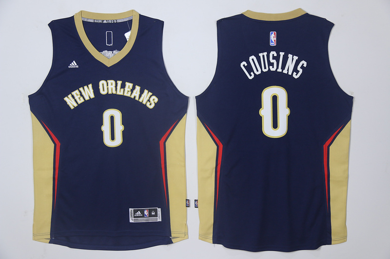 2017 NBA New Orleans Pelicans #0 Cousins blue Jersey